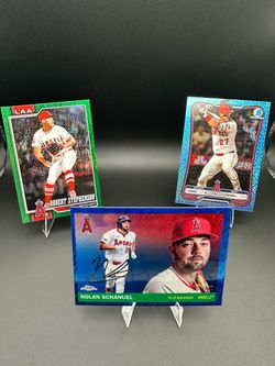 Angles numbered baseball cards