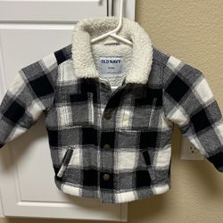 Like New! Boys Size 18-24 Months Sherpa Lined Jacket