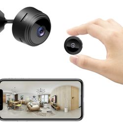 New In Box 1080P WiFi Camera Wireless Indoor Security Camera Compact Pet Camera with Motion Detection App Control Small Micro Long-Lasting Battery