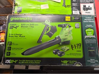 Greenworks power blower