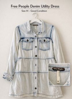 Denim dress free people