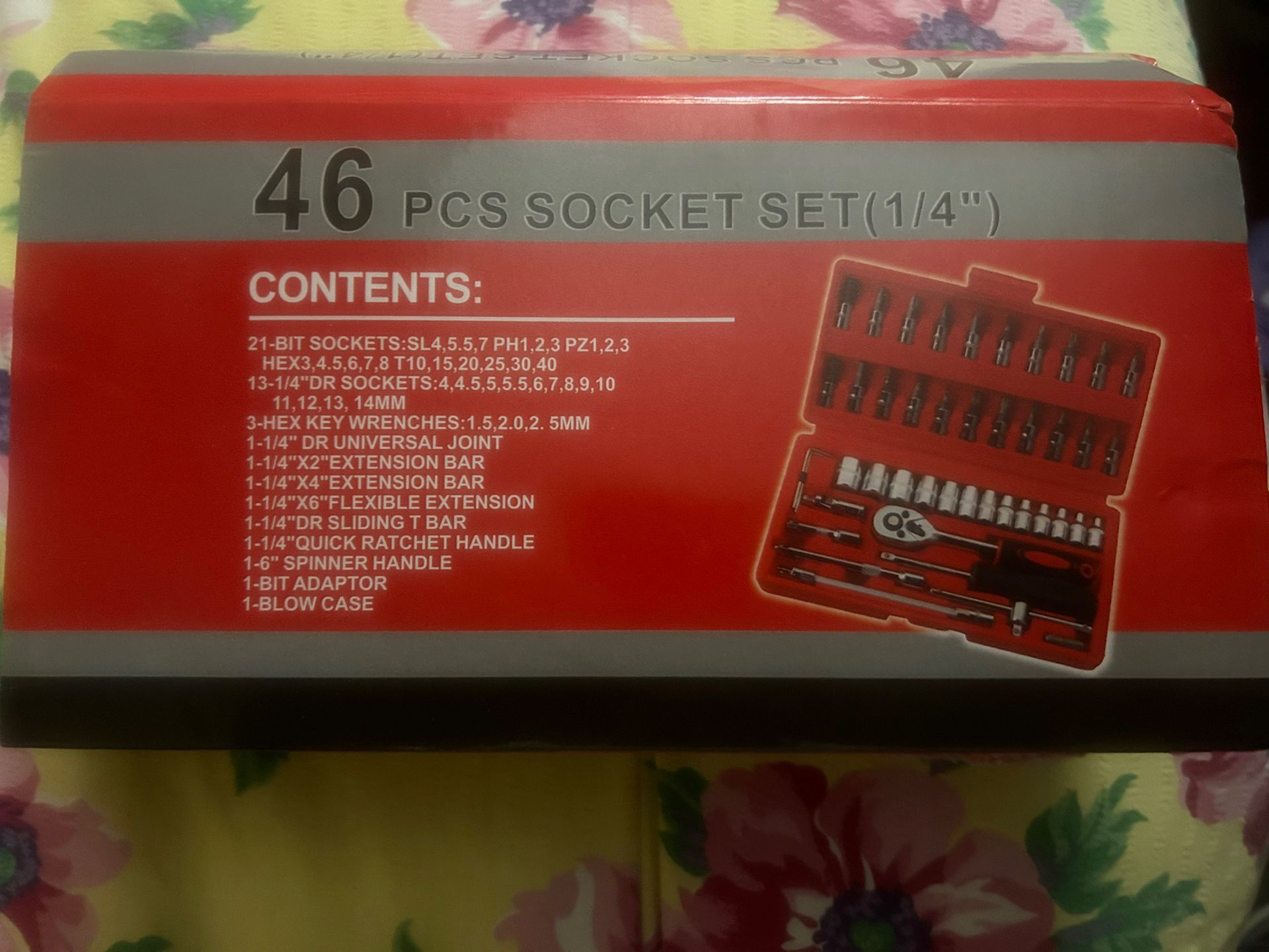 46 PCs Socket Set 1/4