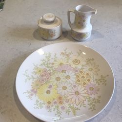 Noritake China - Potpourri  Platter And Cream And Sugar