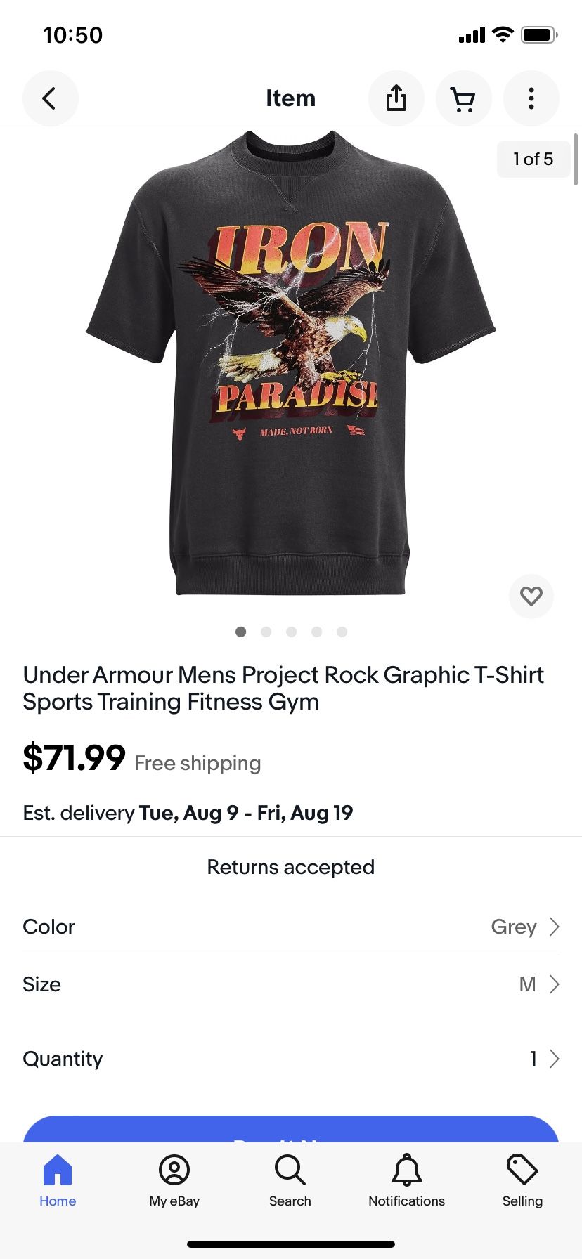 🔥🔥 Under Armour Project Rock Iron Paradise Sweatshirt