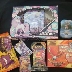 Pokemon Galarian Rapidash V Box Bundle