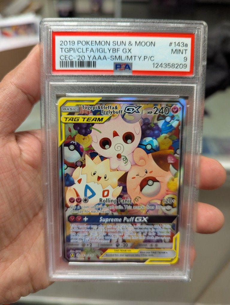Togepi & Cleffa & Igglybuff GX PSA 9