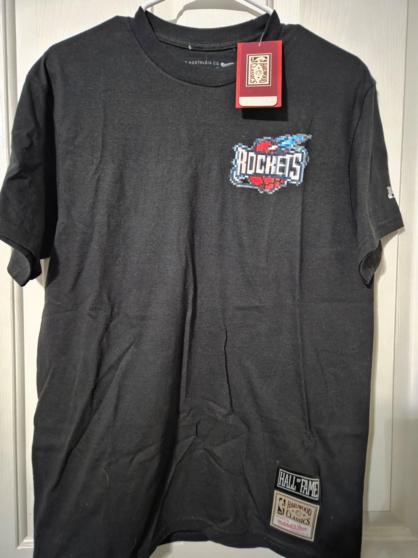 Houston Rockets M Mitchell and Ness Pixel Shirt $60 Retail