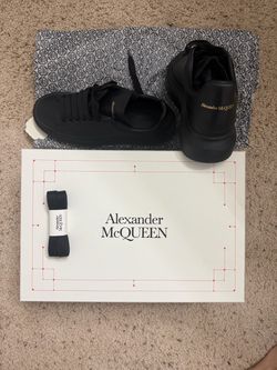 Authentic Alexander McQueen Oversized Sneakers in all black.