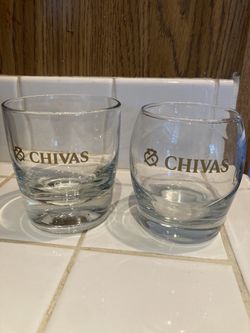 Whiskey Lowball Rocks Glasses Chivas 