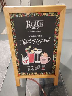 Kettle One A Frame Chalkboard Display Stand