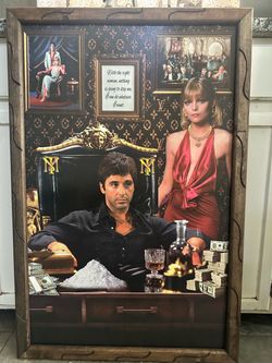 Framed Art Scarface and Elvira