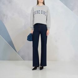 NWT FRAME Le Slim Palazzo Long Jeans Color : Rinse Style: LSPL814. Size 28