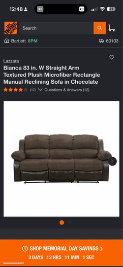 Bianca • Microfiber Reclining Living Room Set (3 Pieces)