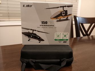 Esky 150 v3 Airwolf rc helicopter with case