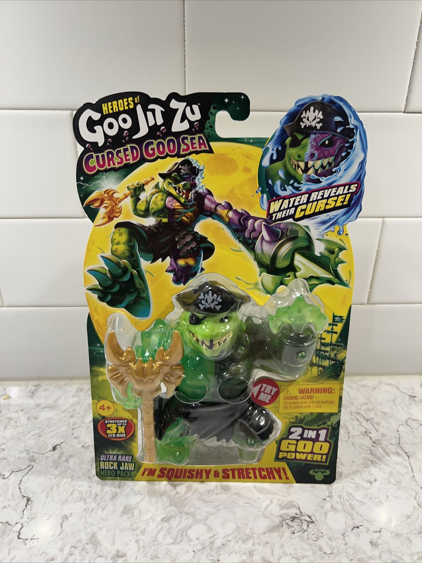 Heroes of Goo Jit Zu Cursed Goo Sea Ultra Rare Rock Jaw