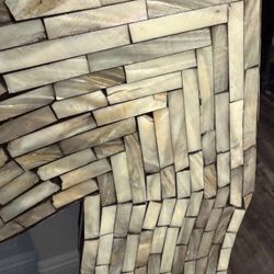 Approx 24x36 Inch Mother Of Pearl Unique Wall Mirror $350