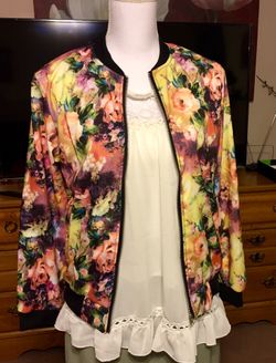 Spring floral jacket small and medium