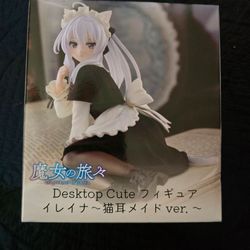 Brand New! Wandering Witch: The Journey of Elaina — Desktop Cute Figure (Cat Ear Maid Ver.) manufactured by Taito