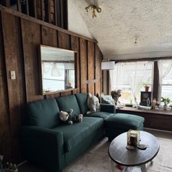 Reversible Sectional Sofa with Ottoman