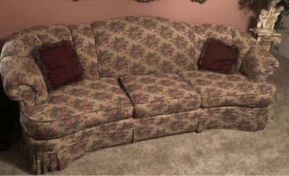 Vintage loveseat and sofa set