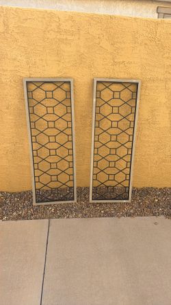 Metal/wood framed art panels