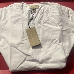 Women’s White Burberry Shirt (XL)