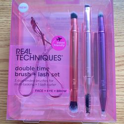Real Techniques Limited Edition Double Time Brush + Lash Set