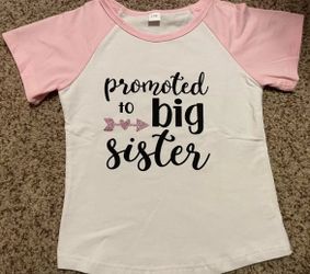 Promoted to big big sister shirt