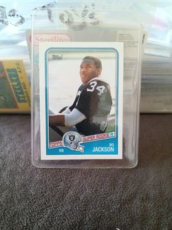 Bo Jackson Football Rookie Card