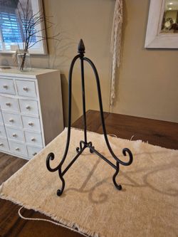 Farmhouse style Black Iron frame/ book stand