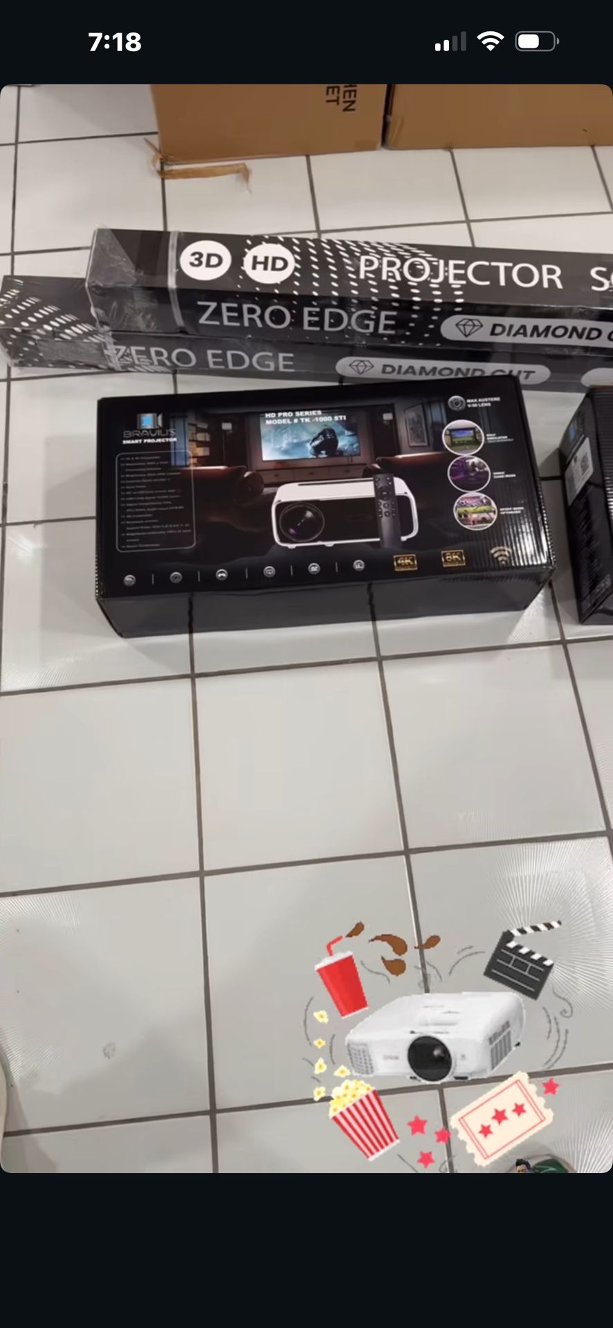 Bravius Smart Projector, home theater system