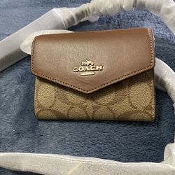 Coach Signature Wallet with Strap 