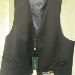 Lauren Ralph Lauren Suit Vest Size XL New with Tags 