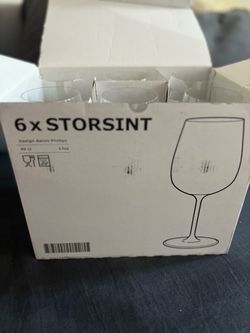 Wine glass, clear glass, 17 oz ikea STORSINT