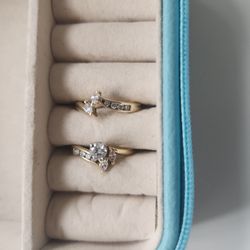 14 K Dimond Engagement Ring