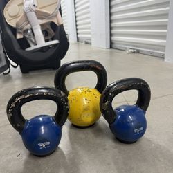 Home Gym Equipment Bundle – Weights, Kettlebells, BOSU, Ab Roller, Double End Bag + More