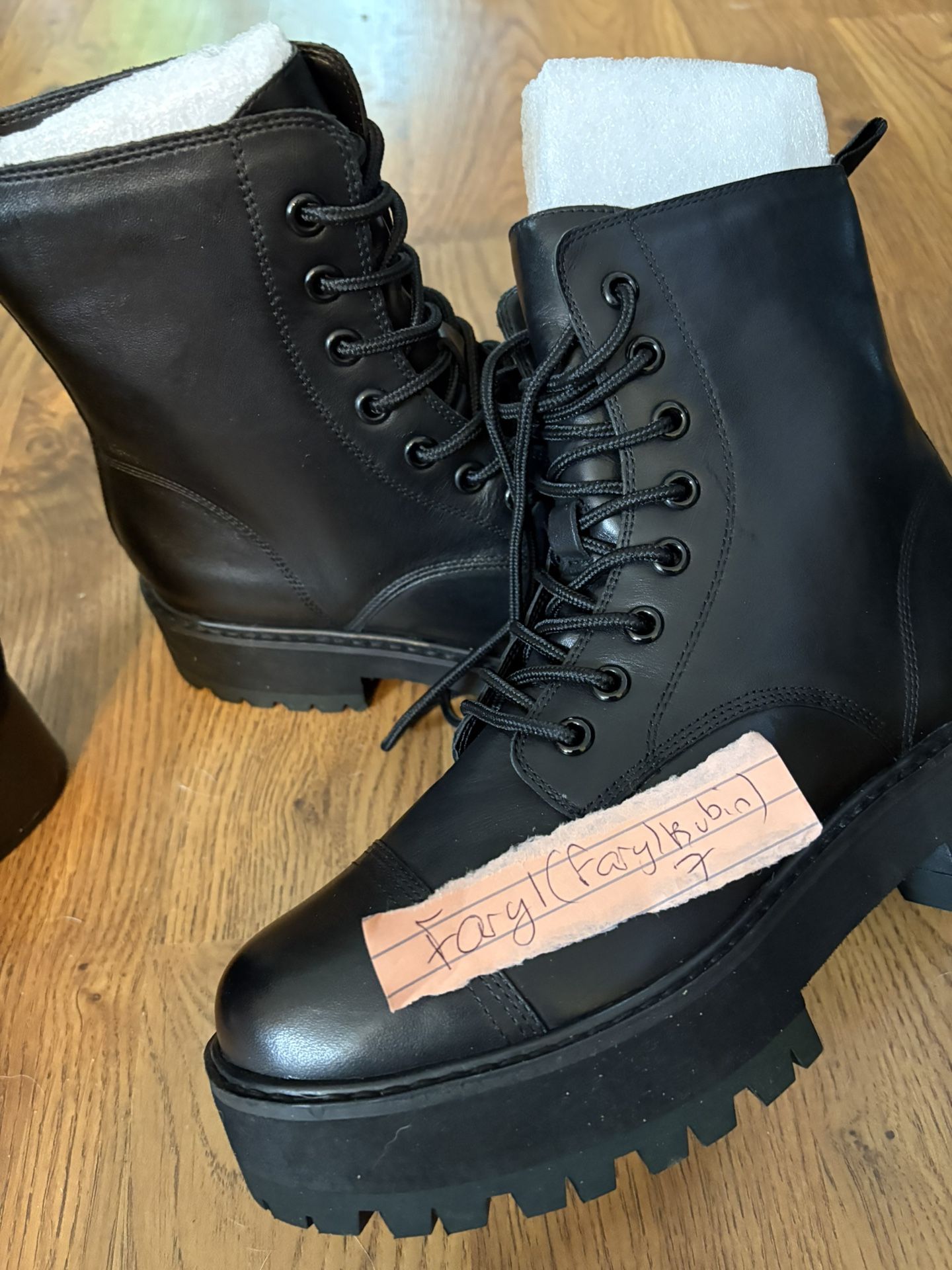 Faryl Combat Boots. Have 2 Pair. Brand New Size 7. Pu Bridgewater