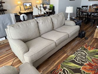 Sofa and Oversized Chair-and-a-Half - Beige