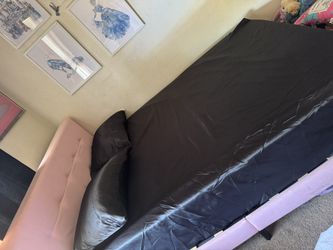 Queen bed frame and memory foam mattress