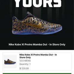 Nike Kobe 11 Protro Low 'Mamba Day'