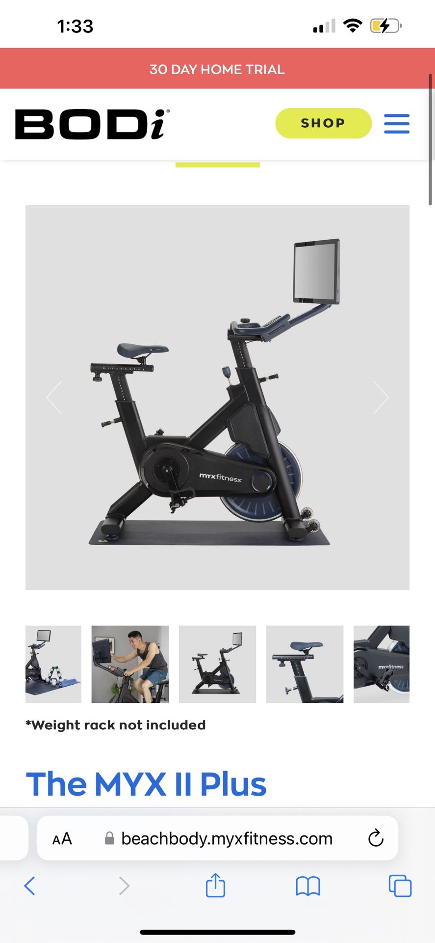 Myx II Plus Exercise Bike