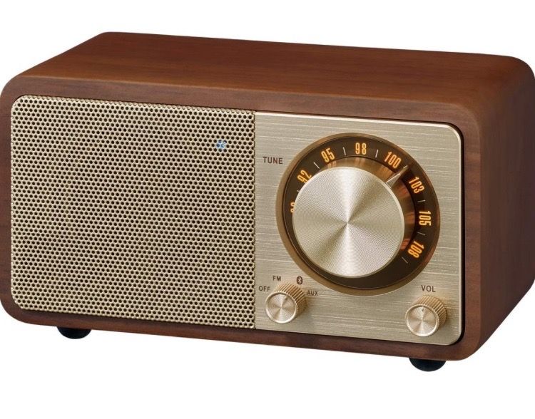 Sangean WR-7 Bluetooth Speaker Dark Walnut/Gold