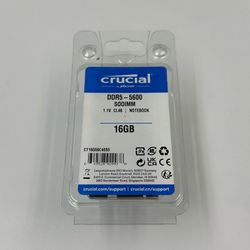 Crucial 16GB DDR5 5600MHz CL46 SODIMM Memory