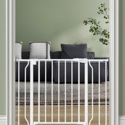 Baby Gate No Drilling, 29"-40" Auto Close Dog Gate Indoor for Doorways & Stairs, Pressure Mounted Adjustable Pet Gate