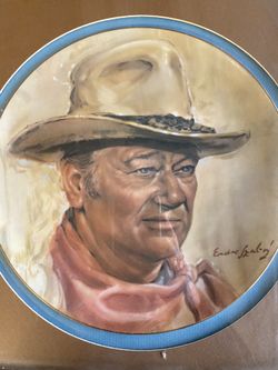 John Wayne Plate And Frame No 9889C