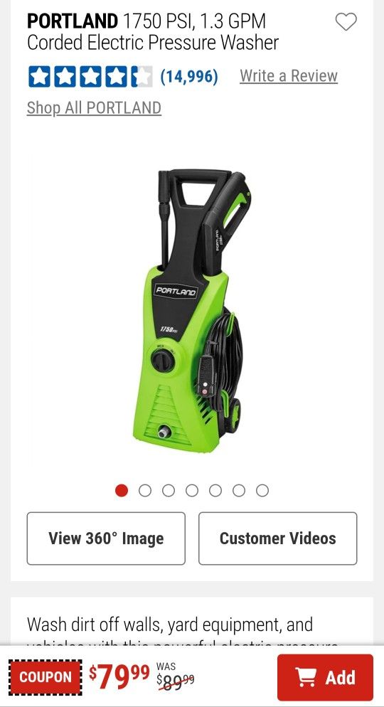 Electrical Powerwash And Blower