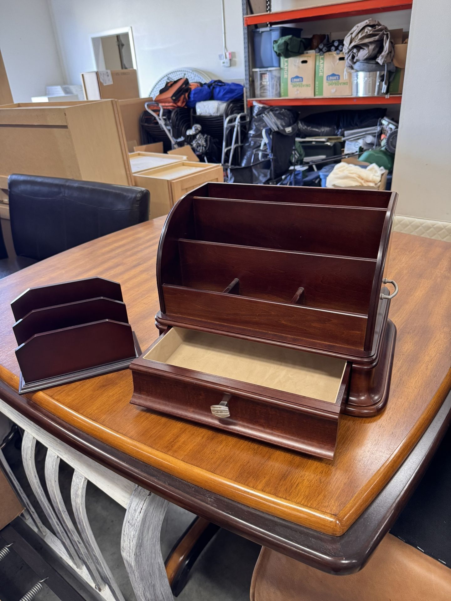Wooden Desk Organizer Set
