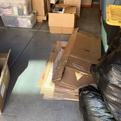 Larger Boxes/four Bags of Packing Material