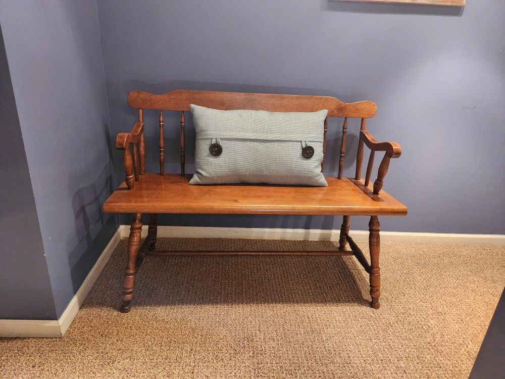 Deacons Bench Wood 46 Inches Long 32 Inches Tall