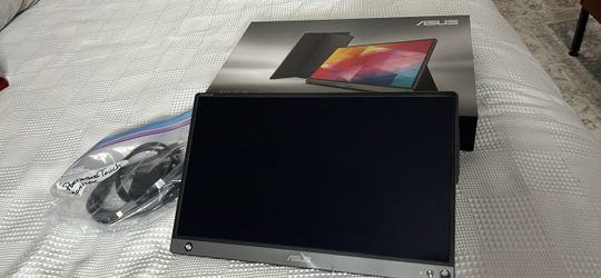 ASUS ZenScreen Touch Screen 15.6” 1080P Portable USB (MB16AMT) - Full HD (1920 x 1080), IPS, Anti-Glare, Built-in Battery, Speakers, Eye Care, USB Typ